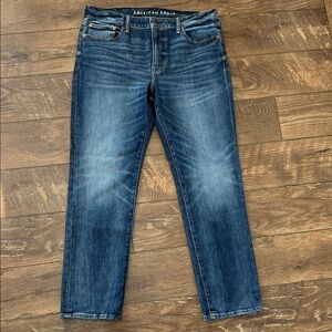American Eagle Outfitters Original Straight Airflex+ Blue Jeans 36x32